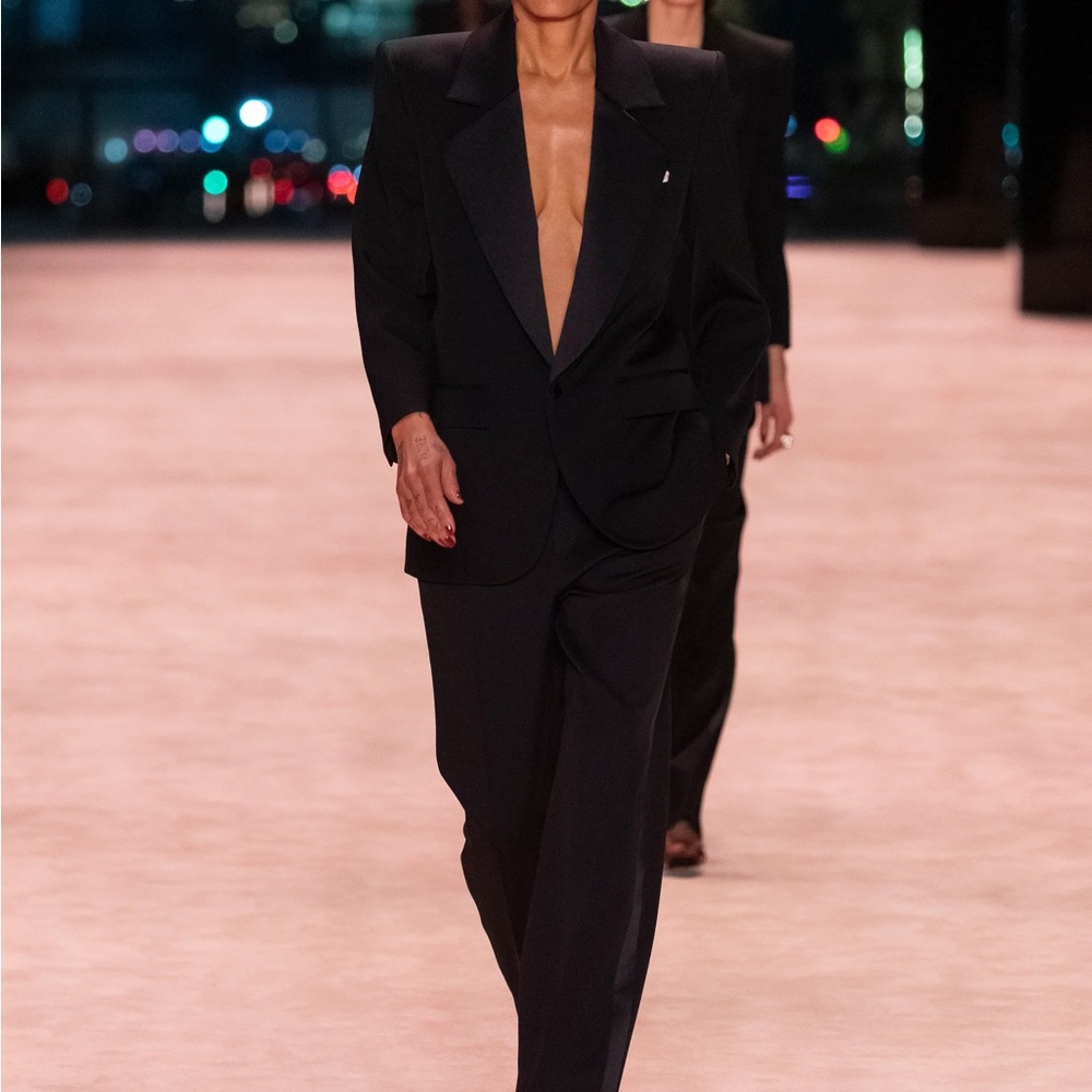 Saint-Laurent blazer tuxedo grain de poudre - Picture 5 of 10